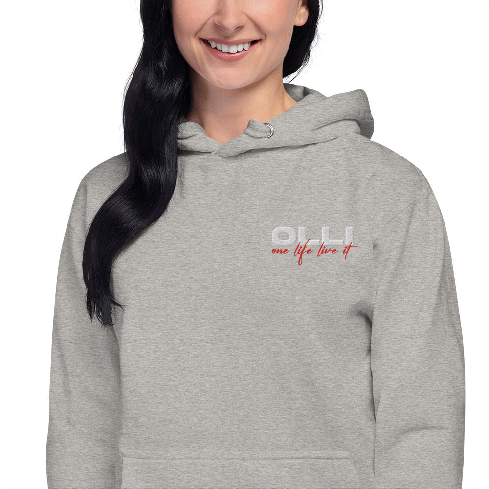 One Life Live It Embroidered Hoodie