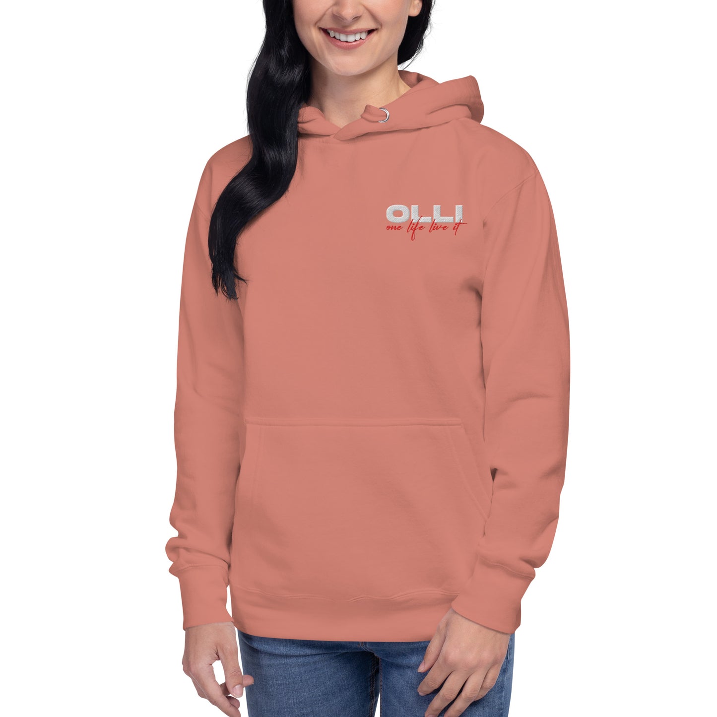 One Life Live It Embroidered Hoodie