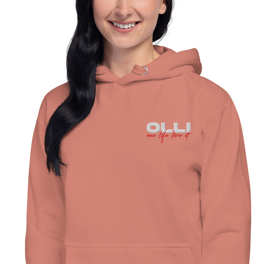 One Life Live It Embroidered Hoodie