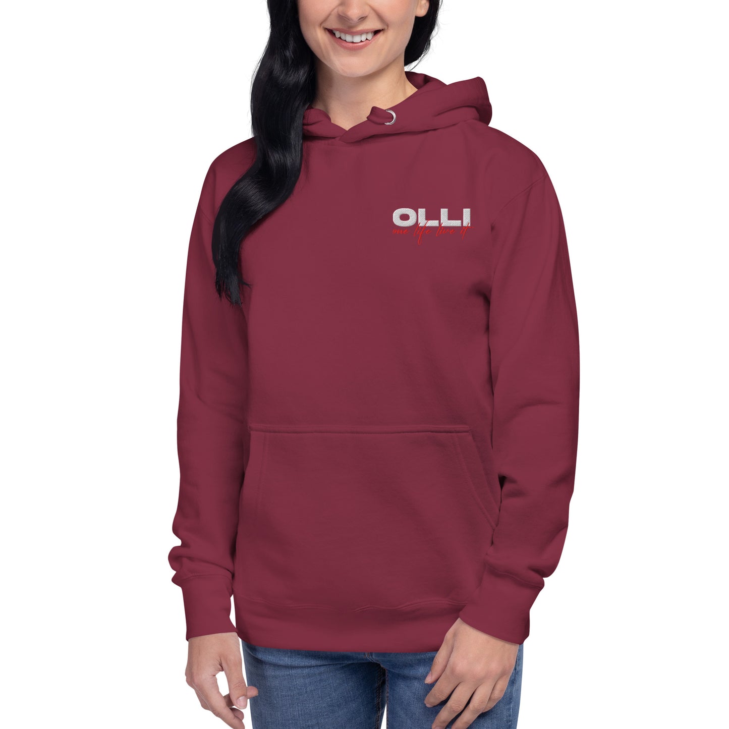 One Life Live It Embroidered Hoodie