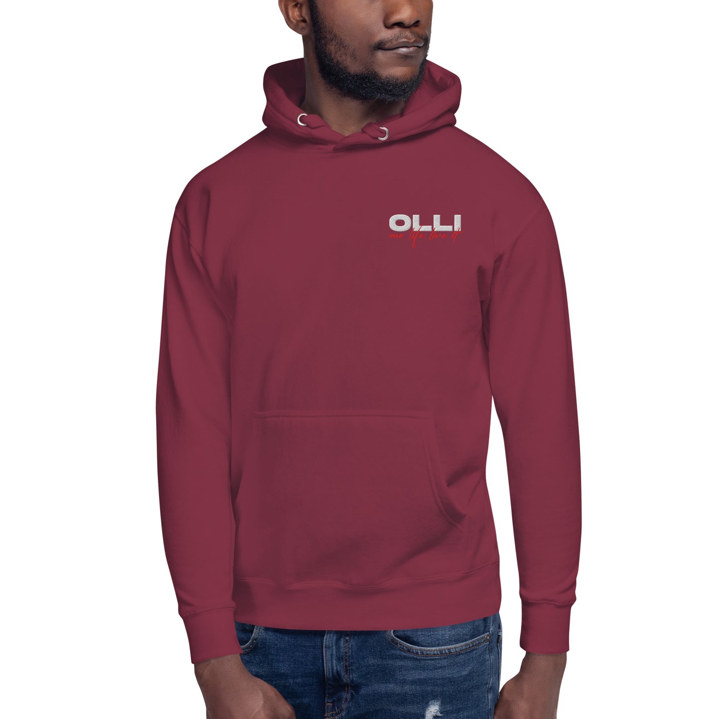 One Life Live It Embroidered Hoodie