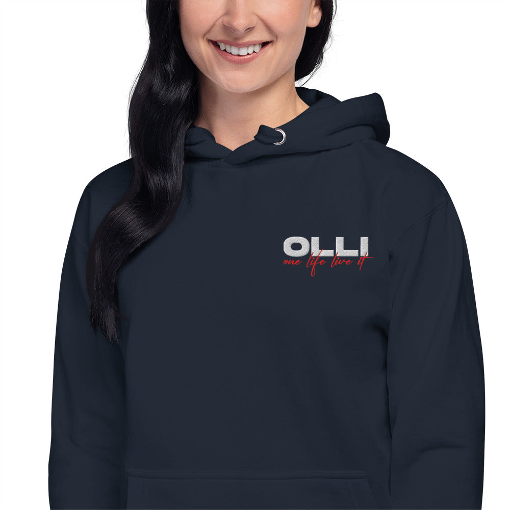 One Life Live It Embroidered Hoodie