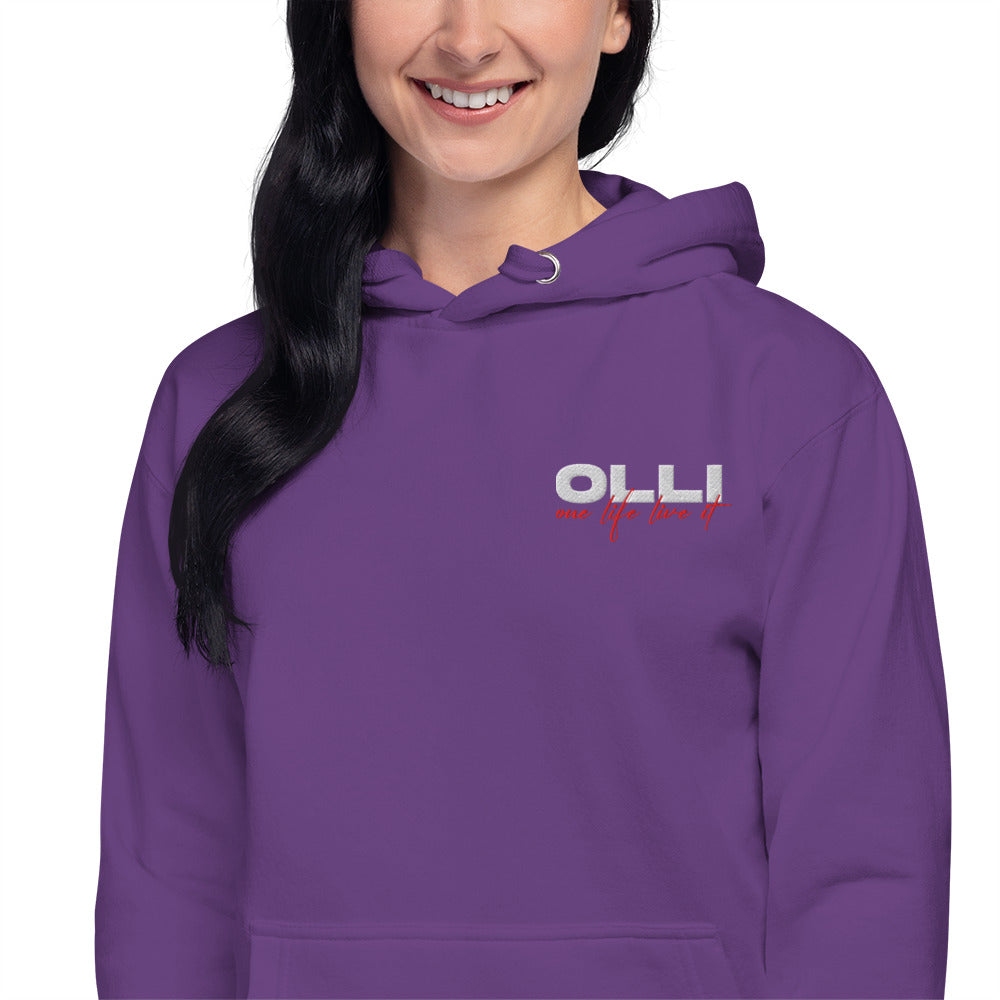 One Life Live It Embroidered Hoodie