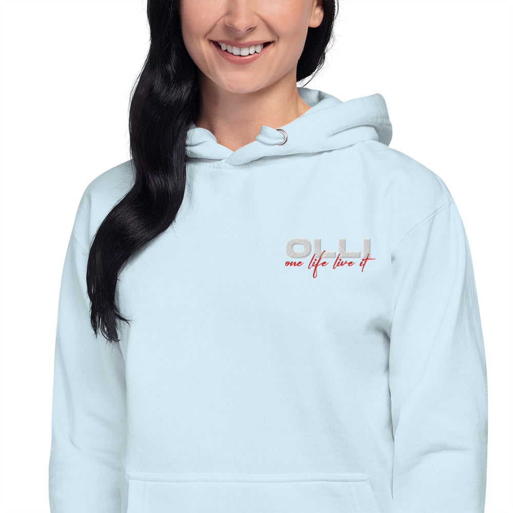 One Life Live It Embroidered Hoodie